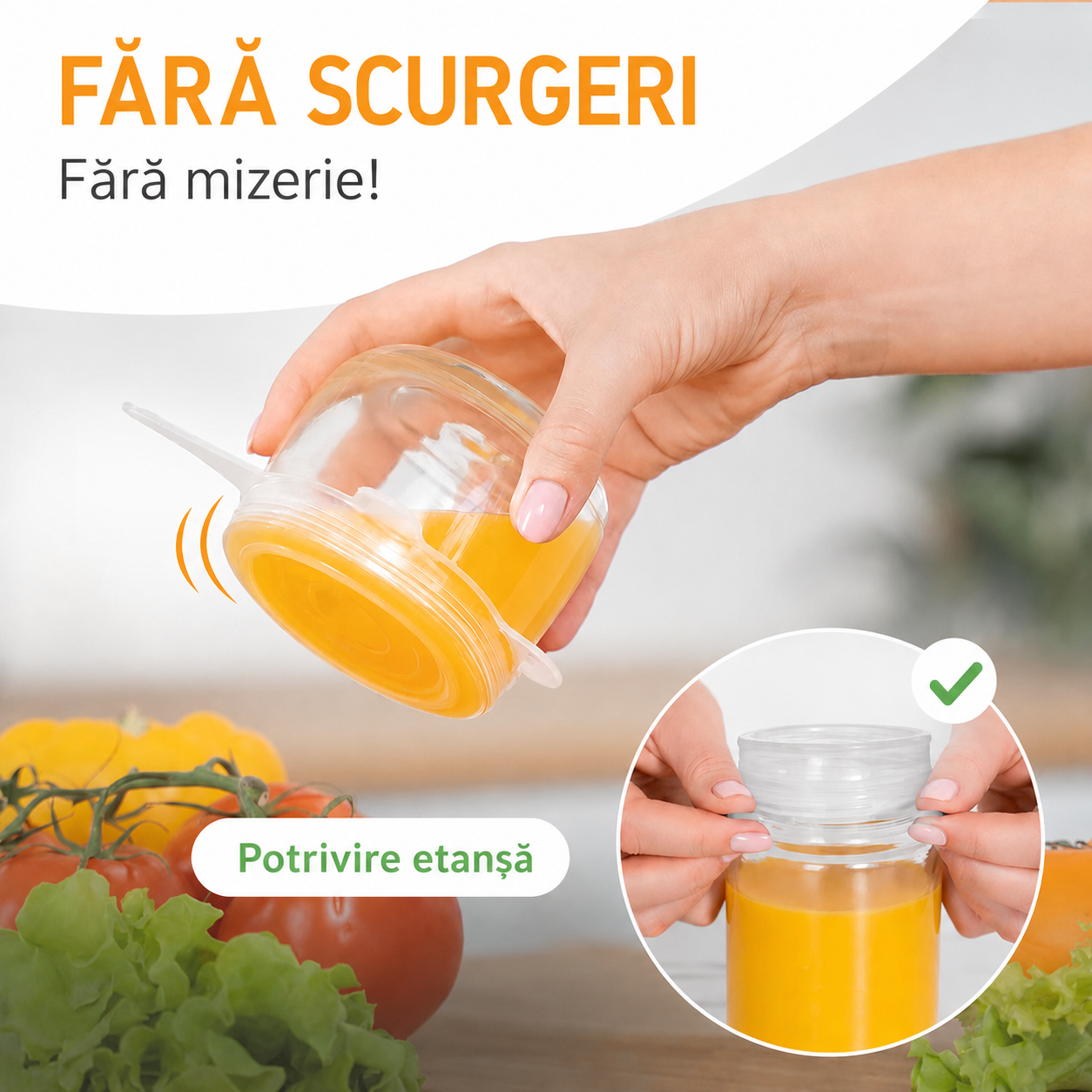 Capace din silicon - Set 6 bucăți