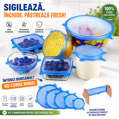 Capace din silicon - Set 6 bucăți